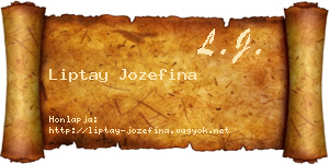 Liptay Jozefina névjegykártya